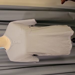 Free fly men's bamboo 2 button tshirt small light blue